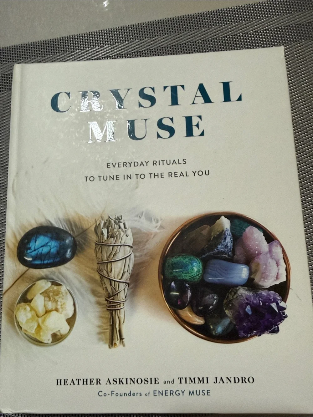 Crystal Muse Decorative Wall Art - Cream with Multi-Colored Accents